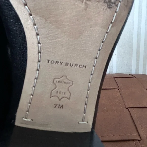 Tory Burch Georgia Leather Pumps Black 1918 Womens Shoes Size 7 - Picture 12 of 12